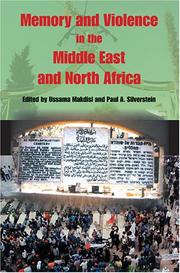 Cover of: Memory and violence in the Middle East and North Africa by Edited by Ussama Makdisi, and Paul A. Silverstein.