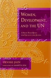 Cover of: Women, Development, And The Un by Devaki Jain