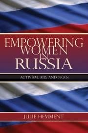 Cover of: Empowering Women in Russia by Julie Hemment, Julie Hemment