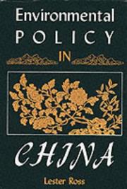 Cover of: Environmental policy in China