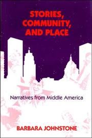 Cover of: Stories, community, and place: narratives from middle America