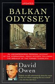 Cover of: Balkan Odyssey by Owen, David