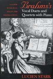 Cover of: Brahms's vocal duets and quartets with piano: a guide with full texts and translations