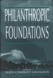 Cover of: Philanthropic Foundations : New Scholarship, New Possibilities (Philanthropic Studies)
