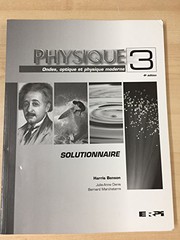 Cover of: Physique 3 ondes opt. 4e sol solutionnaire