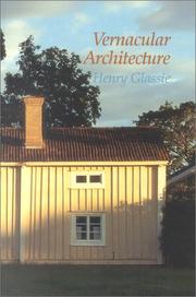 Cover of: Vernacular Architecture (Material Culture) by Henry Glassie