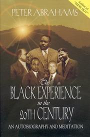 Cover of: The Black Experience in the 20th Century: An Autobiography and Meditation