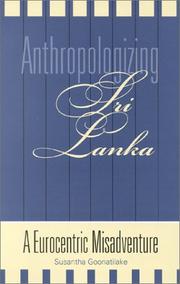 Cover of Anthropologizing Sri Lanka