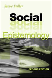 Cover of: Social epistemology by Steve Fuller
