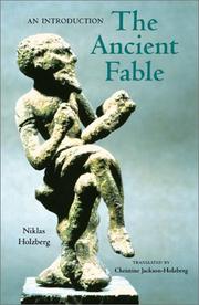 Cover of: The ancient fable: an introduction