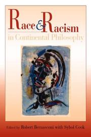 Cover of: Race and Racism in Continental Philosophy (Studies in Continental Thought) by 