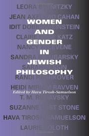 Cover of: Women and Gender in Jewish Philosophy (Jewish Literature and Culture)