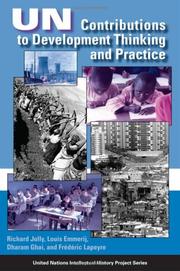 Cover of: UN Contributions to Development Thinking and Practice (United Nations Intellectual History Project) by Louis Emmerij, Dharam Ghai, Frederic Lapeyre