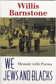 Cover of: We Jews and Blacks: memoir with poems