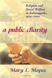 Cover of: A Public Charity: Religion And Social Welfare In Indianapolis, 1929-2002 (Polis Center Series on Religion and Urban Culture)
