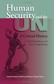 Cover of: Human security and the UN: a critical history