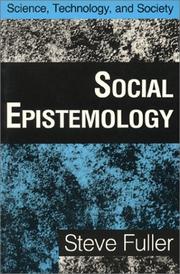 Cover of: Social epistemology