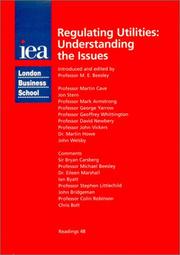 Cover of: Regulating Utilities by Martin Cave, Jon Stern, Mark Armstrong, George Yarrow, Geoffrey Whittington, David Newbery, John Vickers, Martin Howe, John Welsby