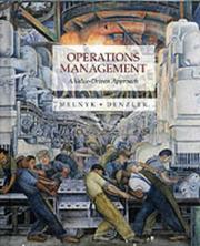 Cover of: Operations management: a value-driven approach