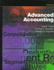 Cover of: Advanced accounting by Joe Ben Hoyle