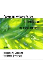Cover of: Communications Policy in Transition by 