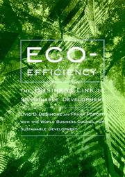 Cover of: Eco-efficiency by Livio D. DeSimone