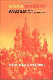 Cover of: Work Without Wages: Russia's Non-Payment Crisis