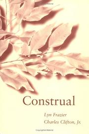 Cover of: Construal