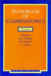 Cover of: Handbook of Combinatorics by 