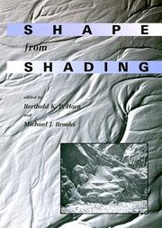 Cover of: Shape from shading by edited by Berthold K.P. Horn and Michael J. Brooks.