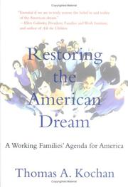 Cover of: Restoring the American Dream by Thomas A. Kochan