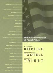 Cover of: The macroeconomics of fiscal policy