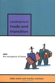 Cover of: Contracts in Trade and Transition: The Resurgence of Barter