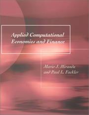 Applied computational economics and finance by Mario J. Miranda