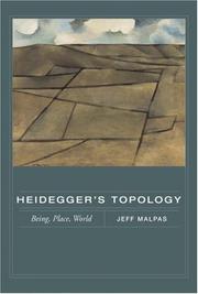Cover of: Heidegger's Topology by Jeff Malpas