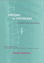 Cover of: Pricing the Priceless by Joseph P. Newhouse