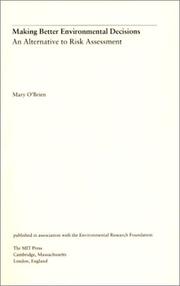 Cover of: Making Better Environmental Decisions by Mary O'Brien