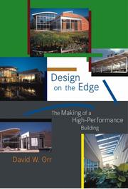 Cover of: Design on the Edge by David W. Orr