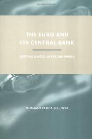 Cover of: The Euro and Its Central Bank by Tommaso Padoa-Schioppa