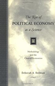 Cover of: The rise of political economy as a science by Deborah A. Redman