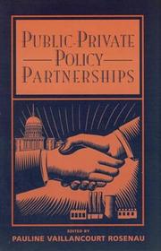 Cover of: Public-Private Policy Partnerships by Pauline Vaillancourt Rosenau