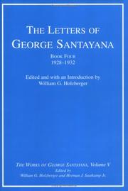 Cover of: The Letters of George Santayana, Book 4 by George Santayana