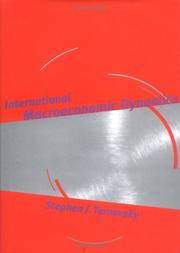 Cover of: International macroeconomic dynamics
