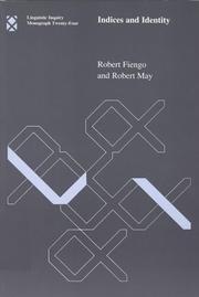 Cover of: Indices and identity by Robert Fiengo