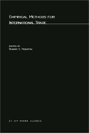 Cover of: Empirical Methods for International Trade