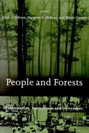 Cover of: People and Forests: Communities, Institutions, and Governance (Politics, Science, and the Environment)