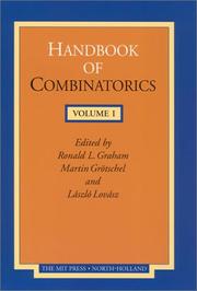 Cover of: Handbook of Combinatorics: 2-volume set