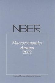 Cover of: NBER Macroeconomics Annual 2002 (NBER Macroeconomics Annual)