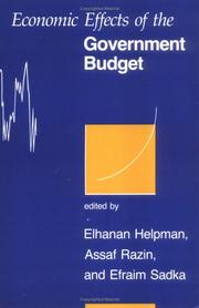 Cover of: Economic effects of the government budget