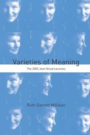 Cover of: Varieties of Meaning by Ruth Garrett Millikan